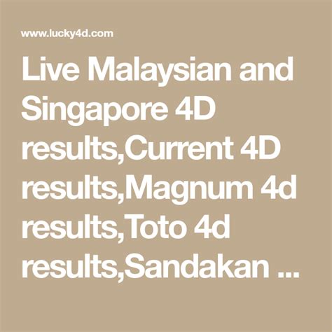 mariah 4d|4D Result .